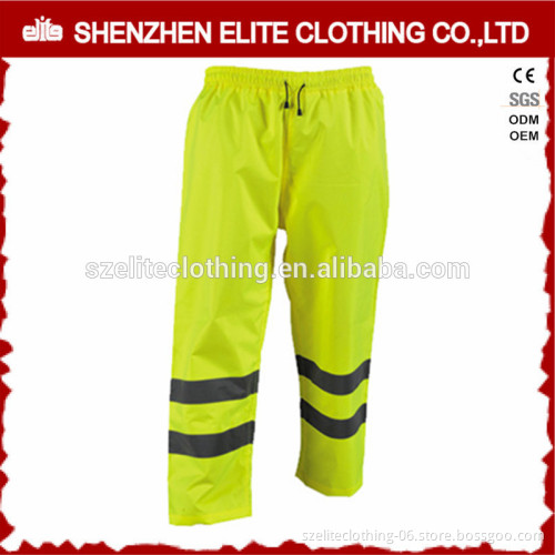 EN471 ANSI standard fluorescent yellow 3M reflective work trousers